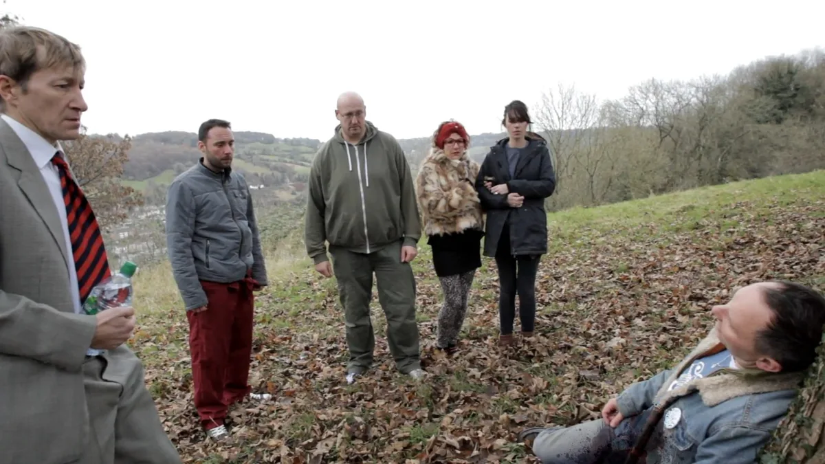 A frame from Covin